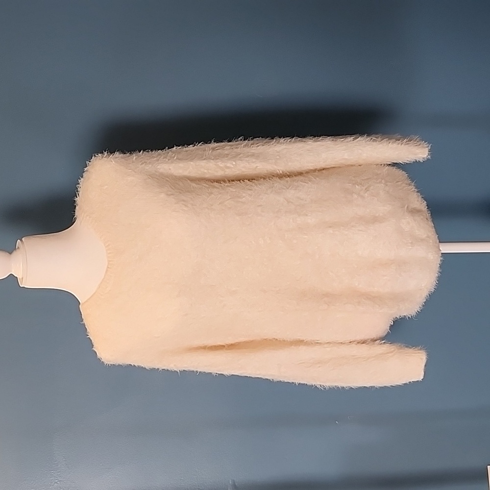 Fuzzy cozy snuggle sweater, Esmara, cream, large